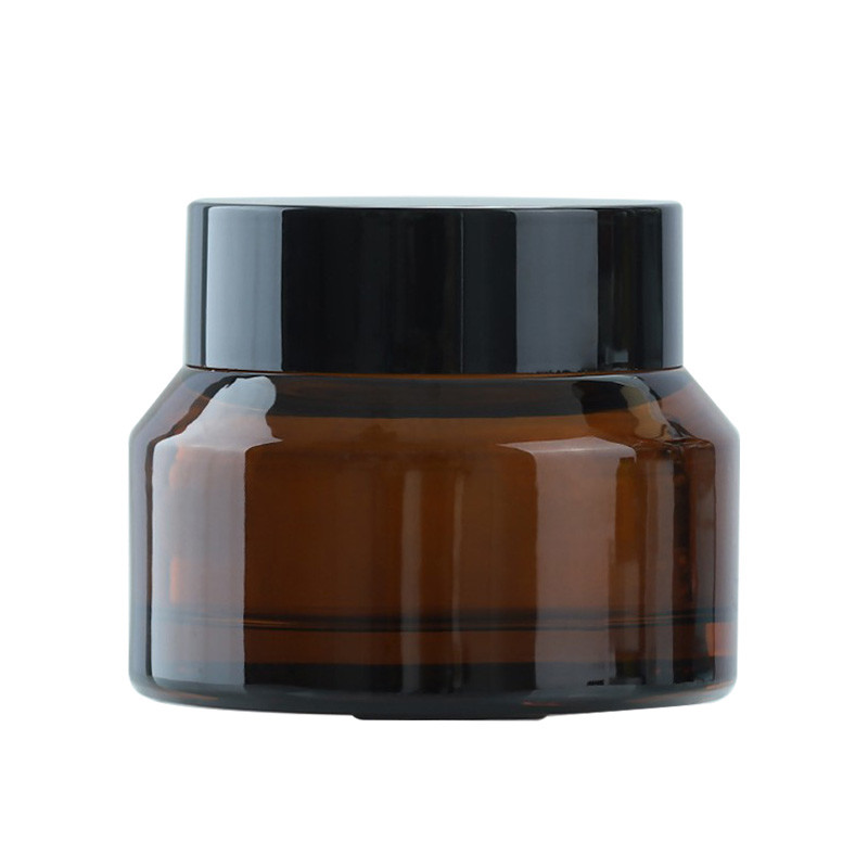 China 1OZ 1.8OZ 2.8OZ 3.5OZ Cosmetic Glass Jars Brownness Glass Lotion Containers wholesale