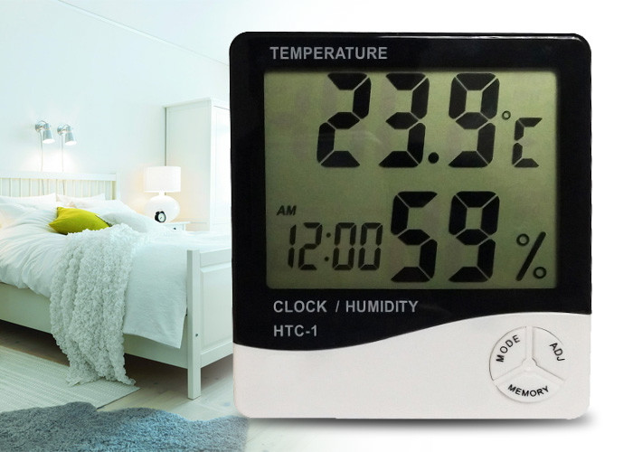 China Temperature Humidity Sensor Digital Hygro Thermometer Large Display Screen wholesale