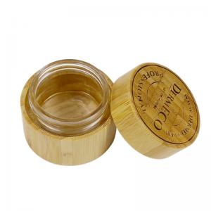 China PASSEN 150g Bamboo Cosmetic Packaging 5.3OZ Silk Screen Wooden Cream Jar wholesale