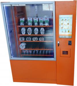 China Intelligent Salad Vending Machine With Cashless Payment Device And Advertising Screen No Touch Payment Option wholesale