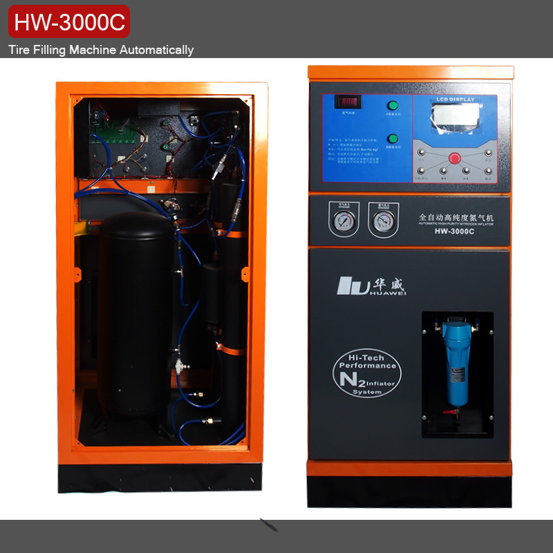 Quality LCD Display Nitrogen Tyre Inflation Air Filling Station HW-3000C for sale
