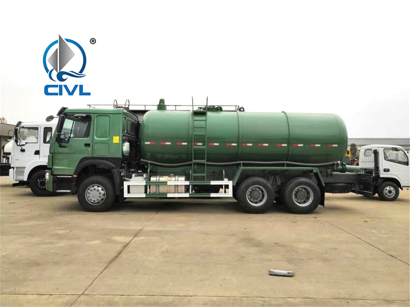 Quality 6x4 Sinotruk Howo 18CBM Sewer Suction Sludge Transporter Sewage Suction Truck for sale