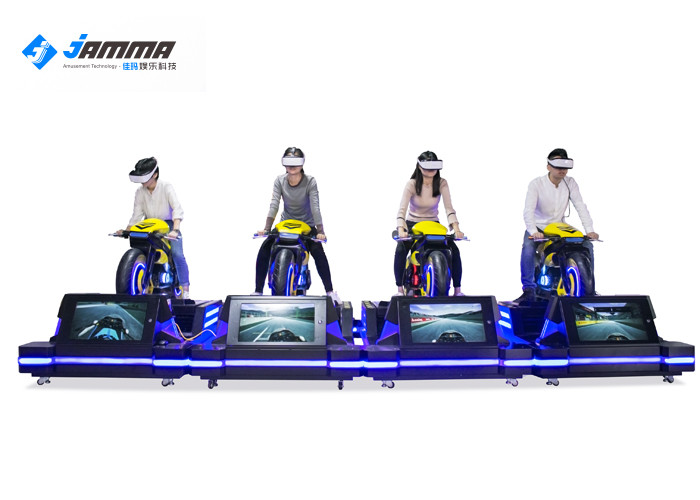 China Theater VR Motorcycle Simulator High Headset Resolution 2160 X 1200 Smooth Images wholesale