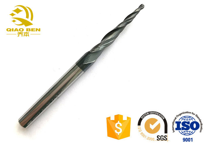 China Tungsten 2 Flute Tapered Milling Cutters  High Accuracy Wood Cutting End Mills wholesale