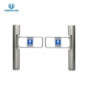 China Supermarket Flap Barrier System Access Control Swing Gate Turnstile 180 Degrees Arm wholesale