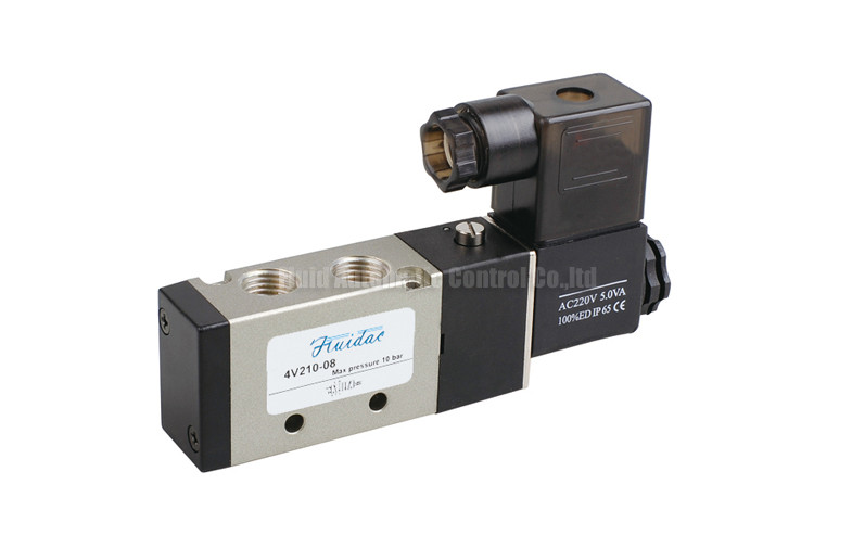 China 4V210-08 Pilot Operated Solenoid Valve For Pneumatic System Directional Control wholesale