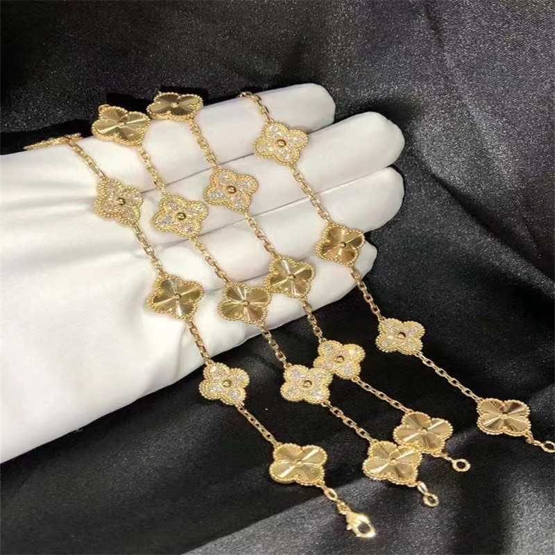 China Van Cleef Arpels HK Setting Jewelry 5 Motifs Yellow Gold VCA Vintage Alhambra Bracelet wholesale