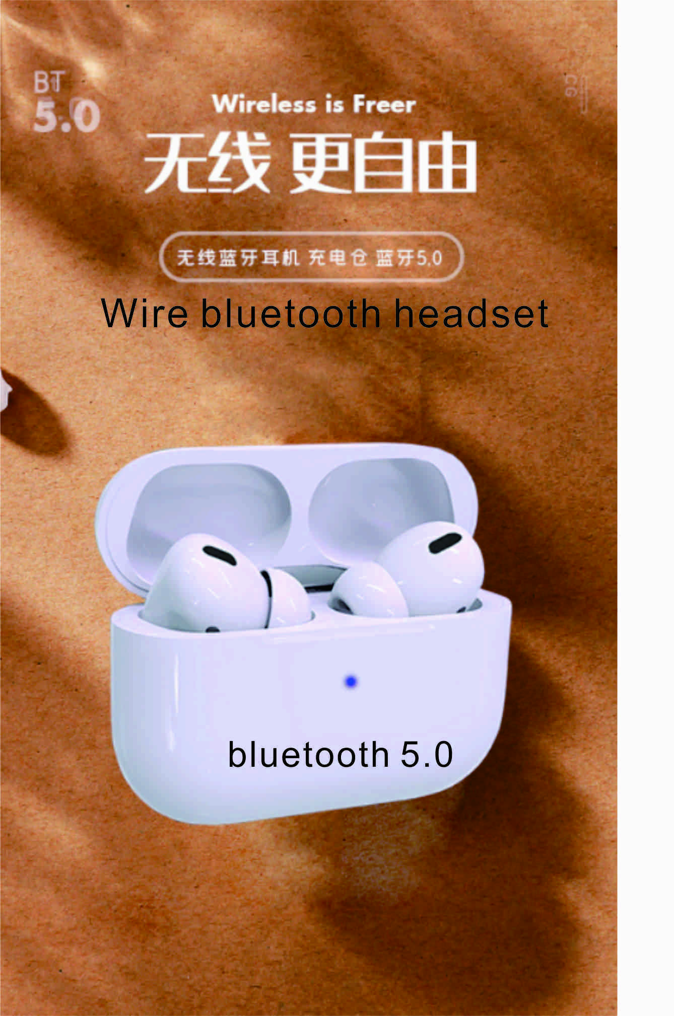 China CE RoHS Noise Cancelling Wireless Earbuds 1200mAh Charging Box wholesale