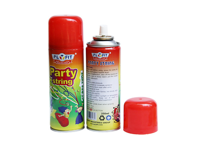 China Party / Wedding Silly String Spray Streamer , Red / Blue / Yellow Crazy String Spray wholesale