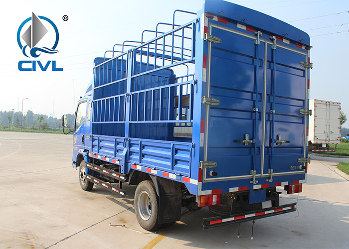 Quality HOWO Light Duty Commercial Trucks Mini Stake Cargo Truck Blue minivan truck for sale