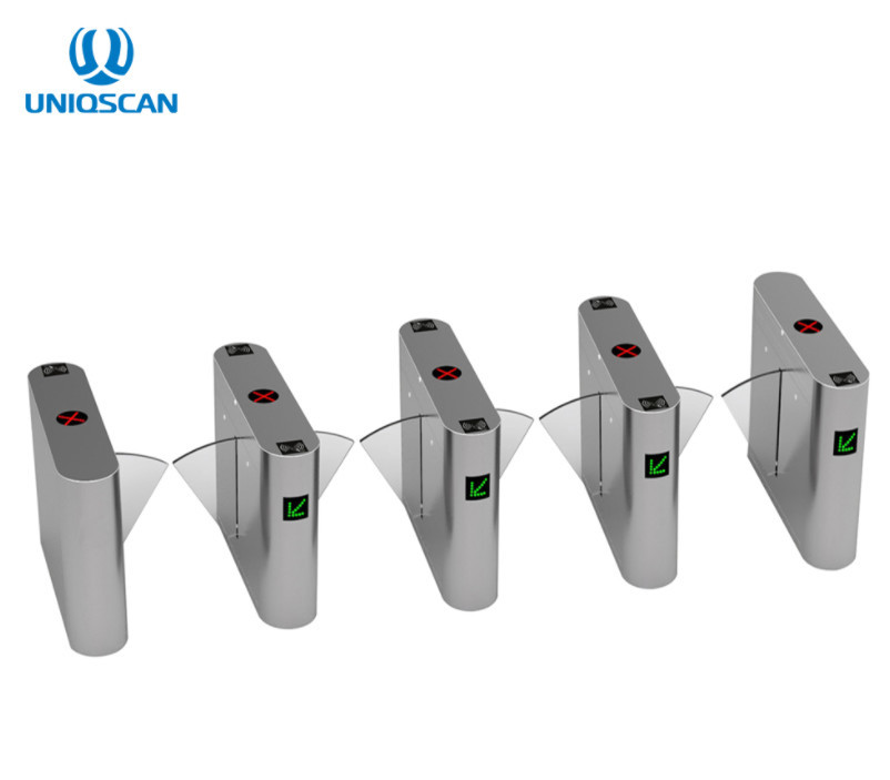 Buy cheap 304 SS Bidirectional Flap Barrier Turnstile Retractable Flap Barrier from wholesalers