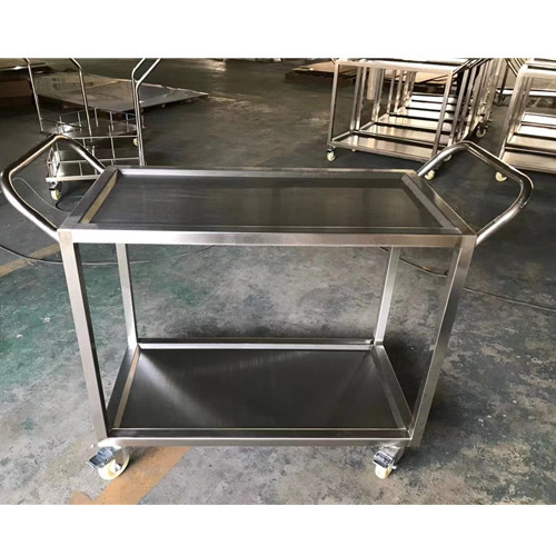 China Clean Room Stainless Steel Mobile Transfer Cart With Four Truckles wholesale