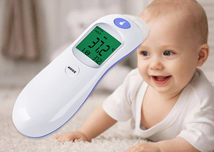 China Forehead And Ear Instant Read Thermometer Baby Infrared Non Contact Three Color wholesale