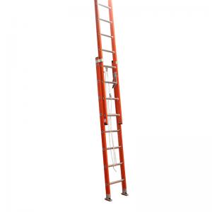 China Lightweight 16 Tread Fiberglass Step Ladder OEM Accepted Corrosion Resistance wholesale