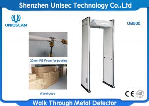 China 6 Zones Door Frame Metal Detector , Airport Sesurity Walk Through Metal Detector wholesale
