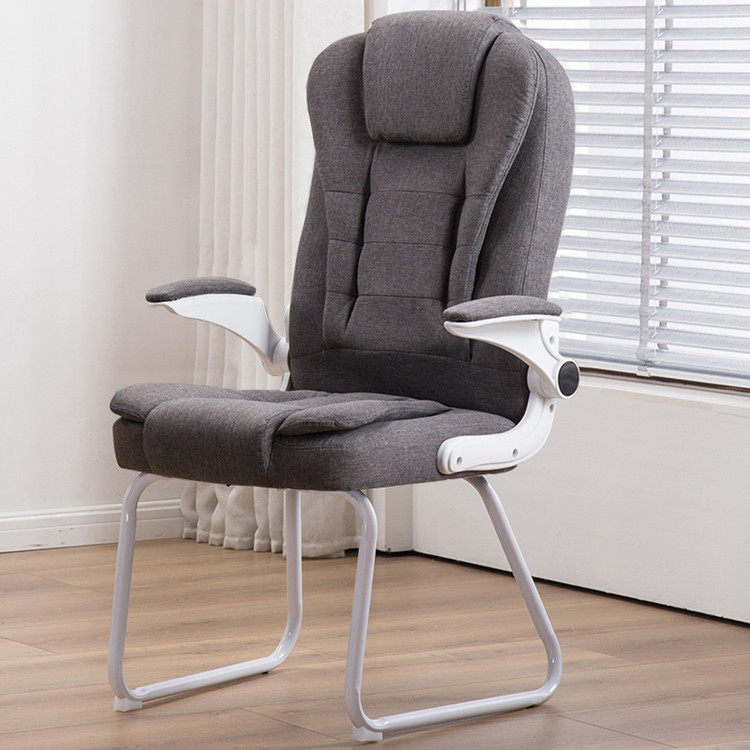 China Flip Armrest Fabric Desk Chair Cloth Waist Support Chair wholesale
