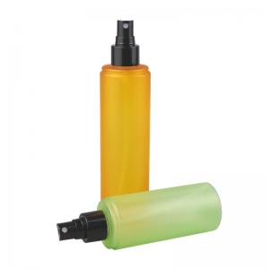 China Green Orange 1oz 2oz PET Cosmetic Bottles Round Mini Plastic Spray Bottle wholesale