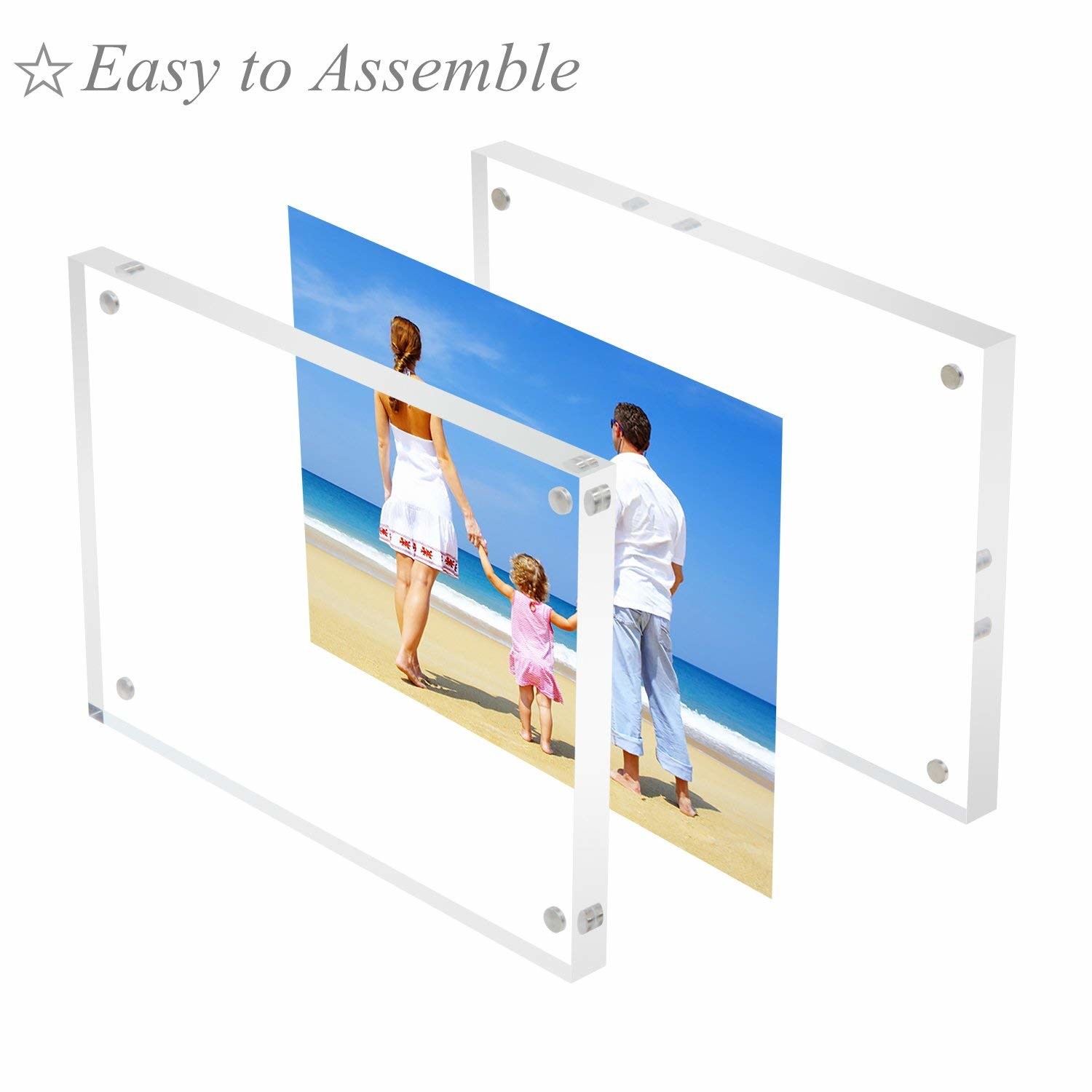 China Non Glare Acrylic Frameless Picture Frames wholesale