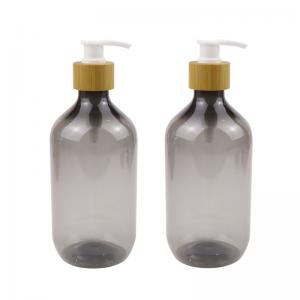 China Bamboo Pump PET Cosmetic Bottles Nontoxic Odorless 60ml Lotion Bottle wholesale
