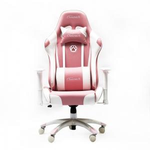 China 6 In 1 Synthetic Leather Pink Racing Chair Ergonomic wholesale