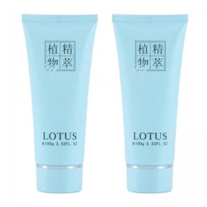China 100g 3.52OZ Blue Plastic Cosmetic Tubes PE Empty Lotion Squeeze Bottles wholesale