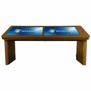 China Two Screen Media Dual Interactive Multi Touch Table 43" Usb Android Windows Optional wholesale