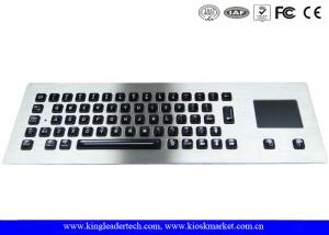 China Illuminated industrial pc keyboard with integrated Touchpad , ruggedized keyboard wholesale