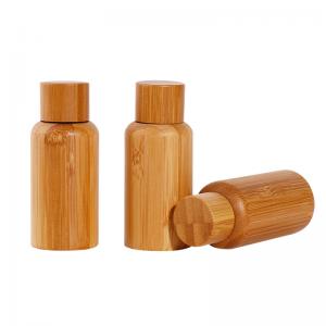 China Eco Friendly Custom Bamboo Wooden Cream Jar For Cosmetic Packaging wholesale