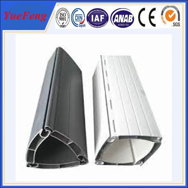 China White powder coating aluminum shutter door profile wholesale