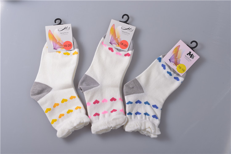 Quality Slip Resistant 100 Cotton Socks For Toddlers , Keep Warm Cute Baby Socks for sale