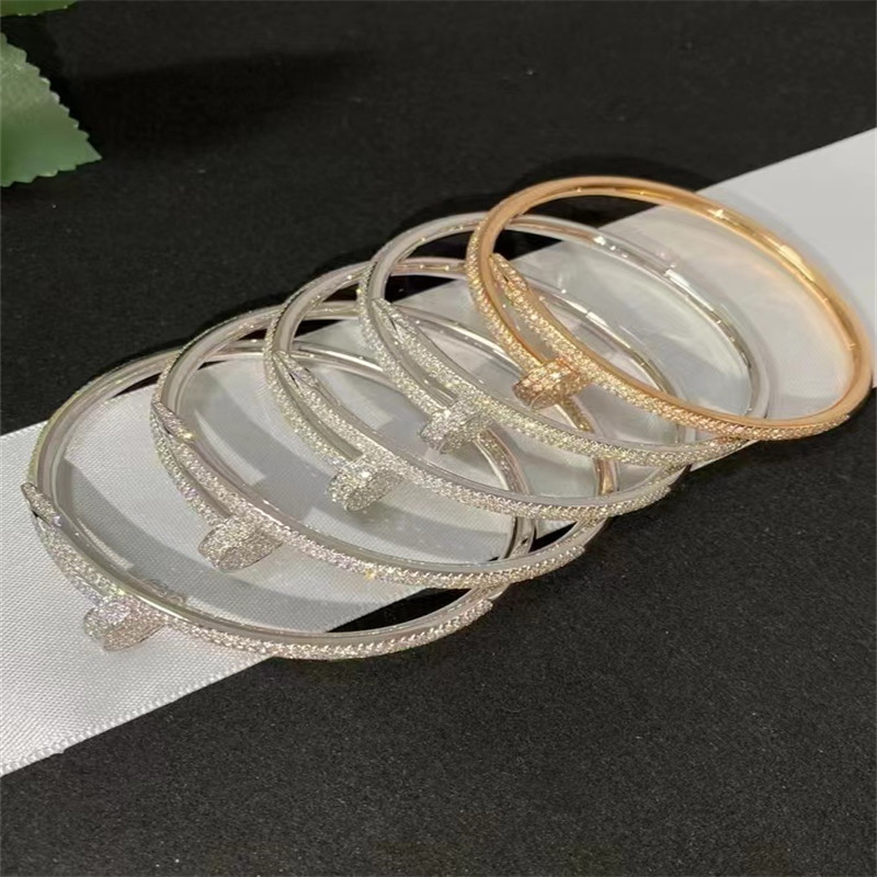 China Jewelry Luxury Cartier Just A Nail Bracelet Rose Gold Ref N6702117 Real Diamond wholesale
