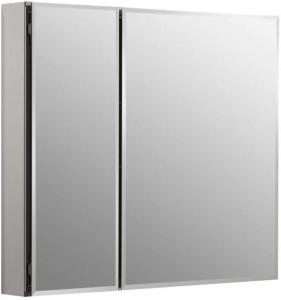 China Frameless Aluminum Storage Cabinet Aluminium Bathroom Cabinet Double Doors wholesale