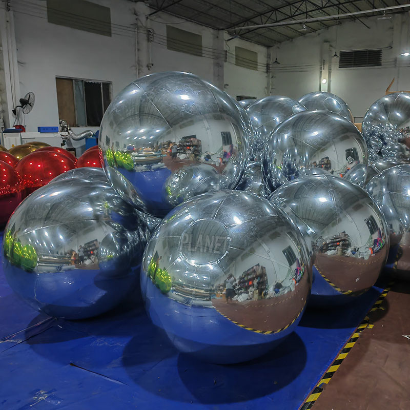 Buy cheap Custom Giant Decorative Inflatable Mirror Sphere Large Mirror Balloon PVC Mirror from wholesalers