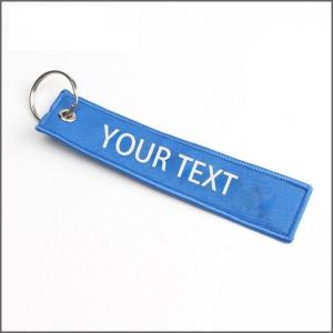 China Embroidery Text Custom Car Keychains Personalised Keychain For Car And Motor wholesale