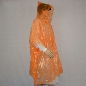 China Adult / Kid Disposable Plastic Rain Suit Polyethylene Material CE Certification wholesale