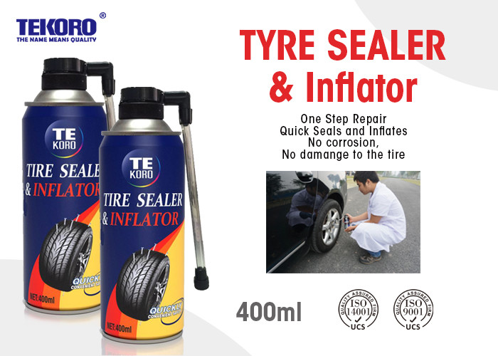 China Non - Toxic Tire Sealer And Inflator For Fixing Flat Tire / Punctured Tire / Rubber Tire wholesale