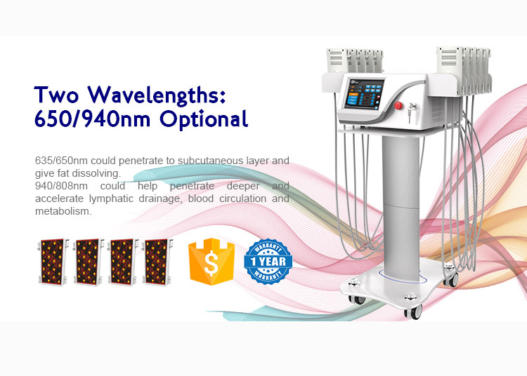 Ce Approved 4d Lipo Laser Slimming Machine With 6/8/10/12/14/16 Pads