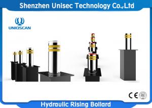 China Low Noise Automatic Rising Bollards / Waterproof Hydraulic Security Bollards wholesale