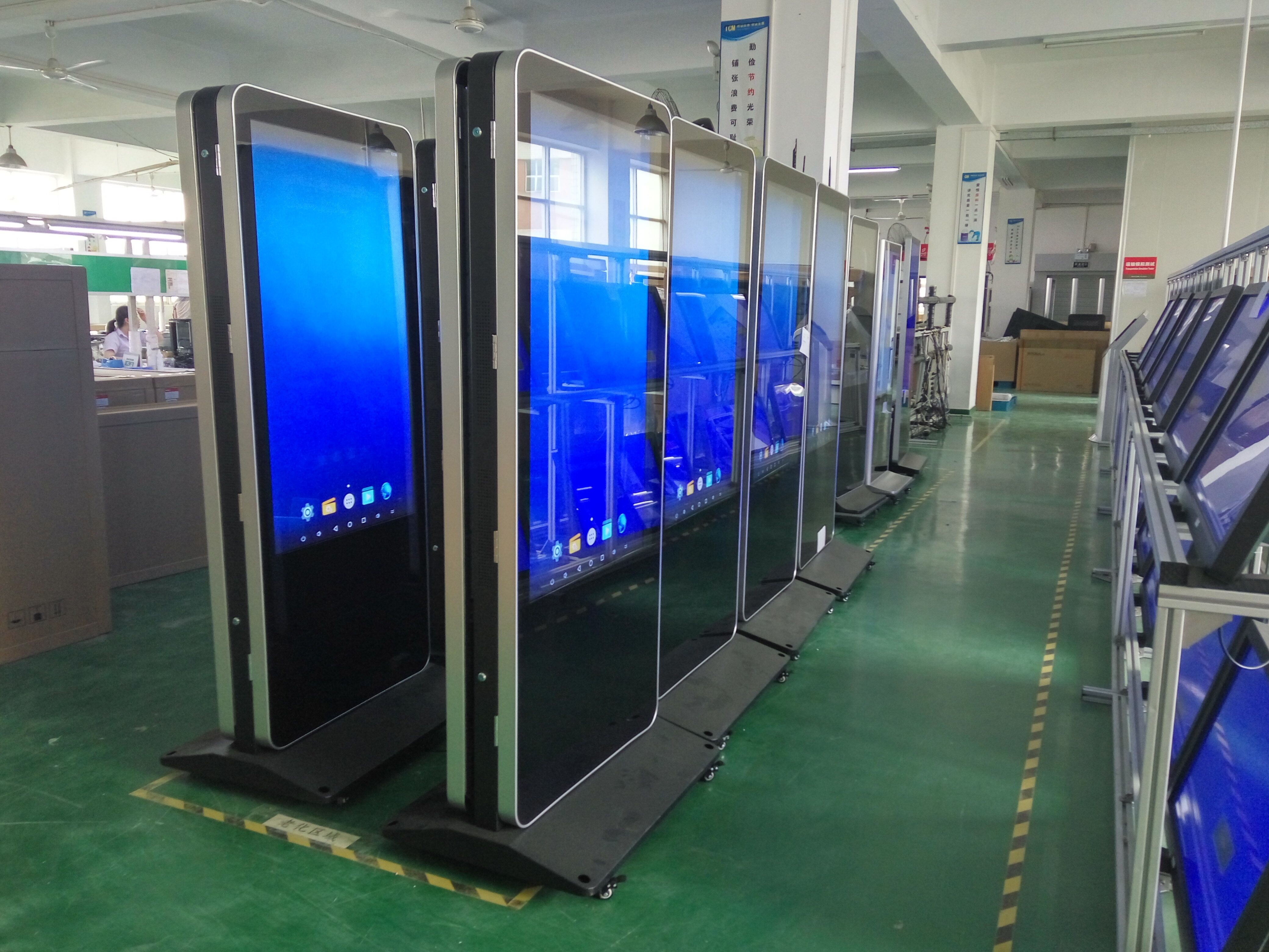 China FCC 55" 400cd/m2 1920x1080 Double Side Advertising Kiosk wholesale
