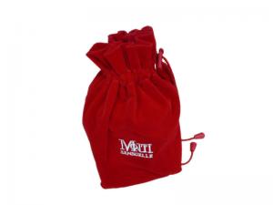 China Promotional Recycled MoTi Red Velet Fabric Drawsting Bags For Perfume Packing wholesale