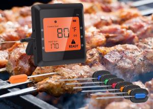 China Large LCD Screen Bluetooth BBQ Thermometer Smart Bbq Thermometer Eco - Friendly wholesale