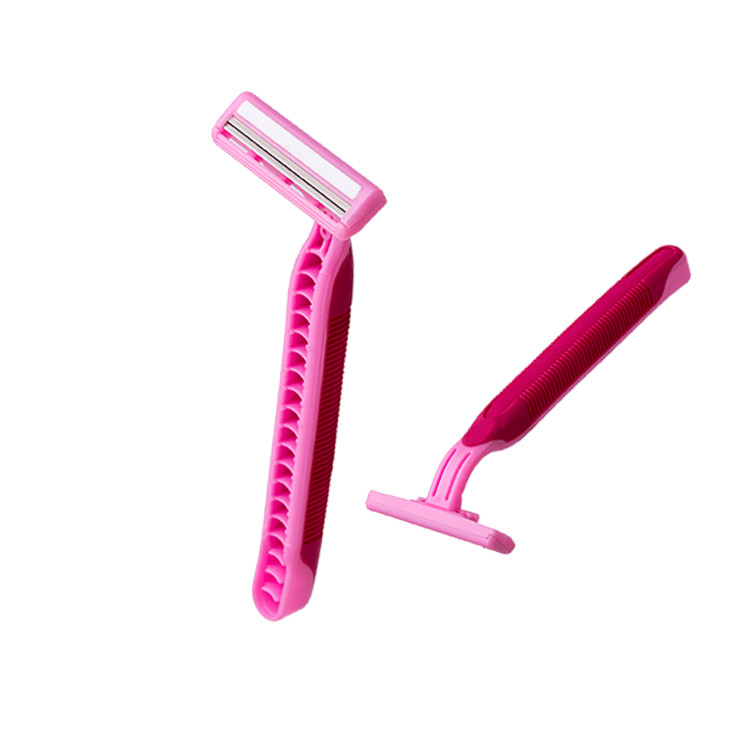 China Plastic Twin Blade Disposable Razor With Fixed Head For A Comfortable Shave wholesale