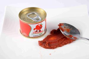 China Red Color Tinned Canned Tomato Paste 100% Fresh Raw Material Brix 28 - 30 wholesale