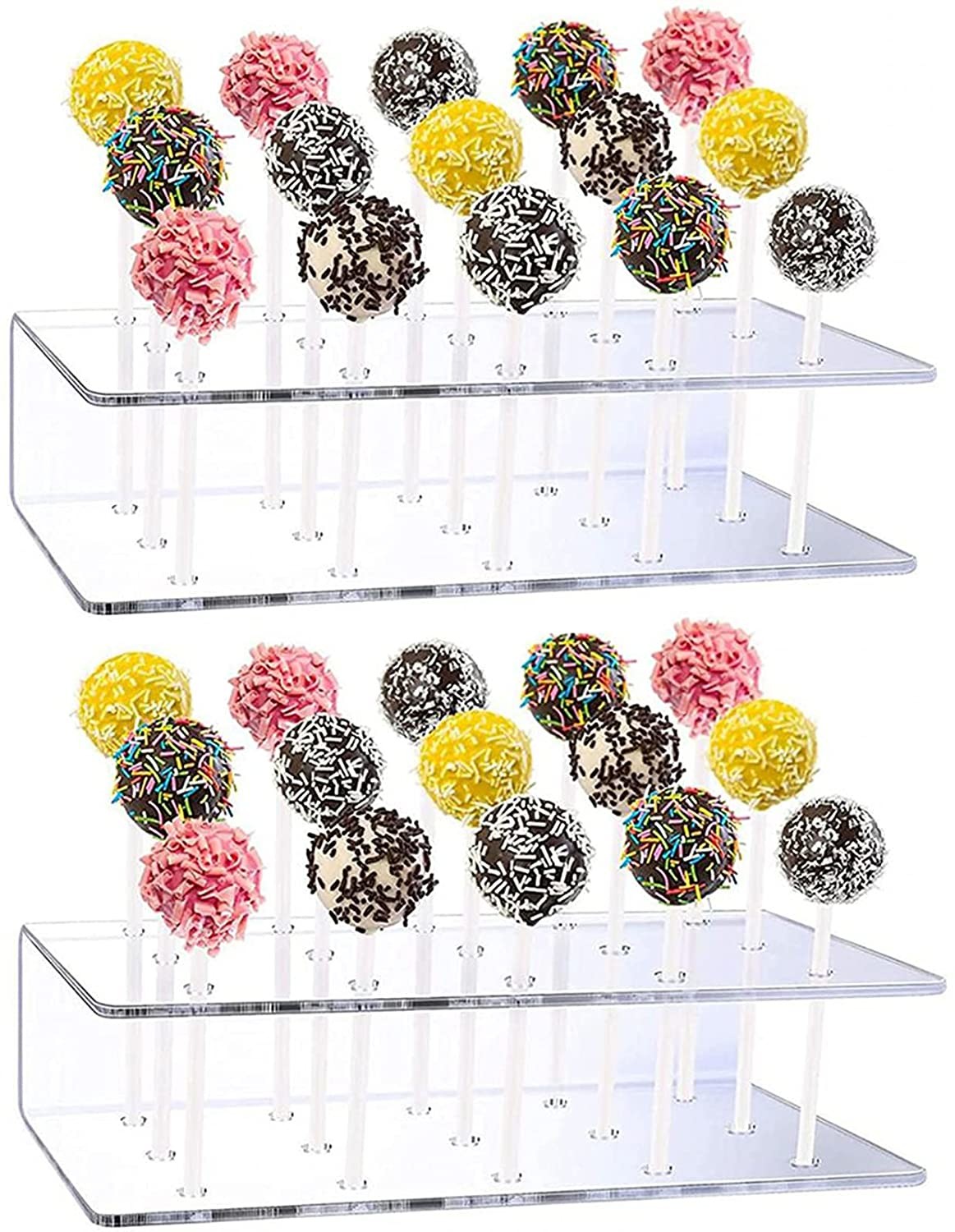 China Wedding Birthday Acrylic Lollipop Stands 1.2cm3 For Donut Candy Ice Cream wholesale