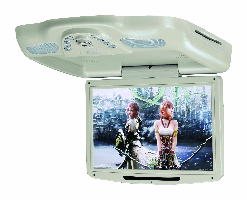 China 13.3" Car Roof DVD Player Monitor Car Ceiling Flip Down Dvd Player Hdmi Input wholesale