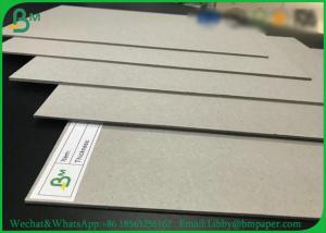 China Laminated Straw Paper Board 2mm 1250gsm Uncoated Grey Chipboard In Sheets wholesale