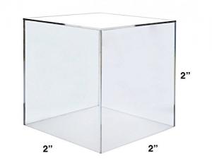 China Sculpture Storage Clear Acrylic Cube Display Box wholesale