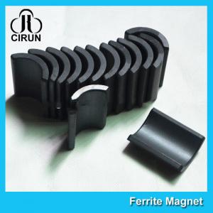 China Y30 Grade Ferite Arc Magnets For Motors , Ferite Ceramic Motor Arc Magnets wholesale
