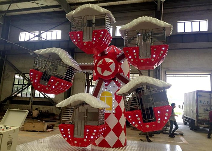 China Christmas Topic Ferris Wheel Kiddie Ride , Mini Amusement Park Rides Games wholesale