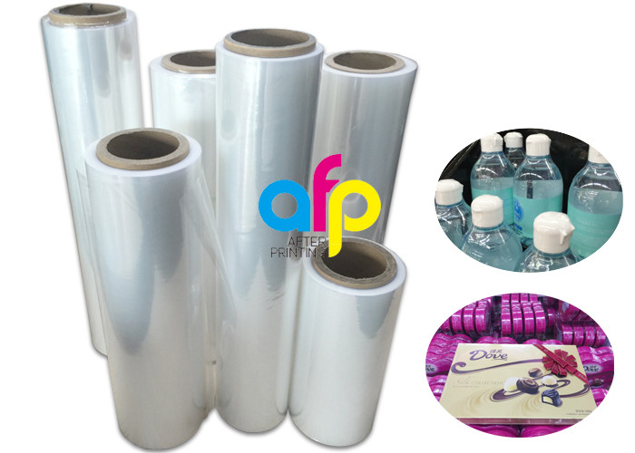 China 19 Micron Polyolefin Shrink Film For Book Packing Over 60% Shrinkage Ratio wholesale